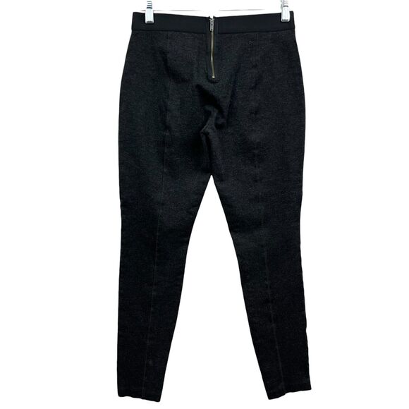 J. Crew Women Pixie Pants Ponte Stretch Mid Rise Back Zipper Charcoal Grey Sz 8R - Picture 3 of 6